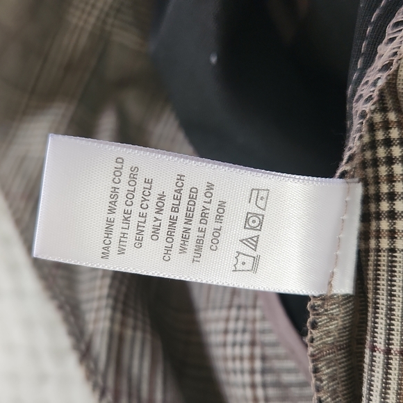 COUNTERPARTS BROWN PLAID WOMENS DRESS PANTS SIZE 8 - Picture 8 of 9